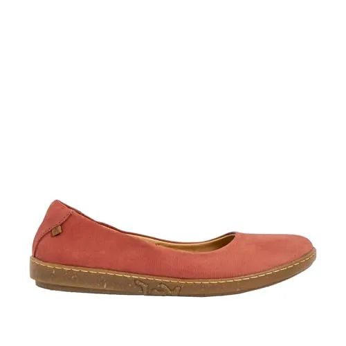 El Naturalista N5300 Coral Frambuesa Ballerina - Ballerinas aus echtem Leder, ideal für jeden Anlass. Mit offenem Schlupfverschluss für einfachen Einstieg und flachem Absatz von 2 cm, bieten sie perfekten Tragekomfort.