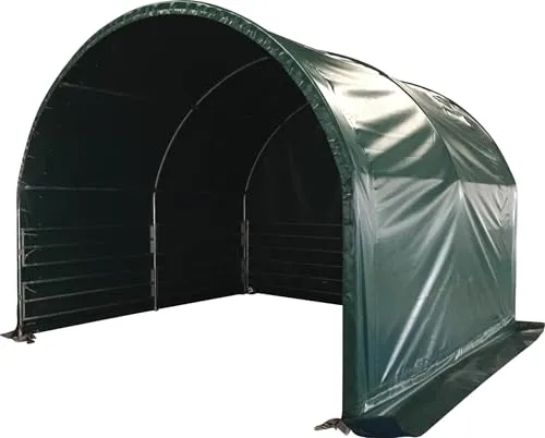 P. Lindberg Weidezelt mit offener Vorderseite 4x4m, wasserdichte PVC-Plane