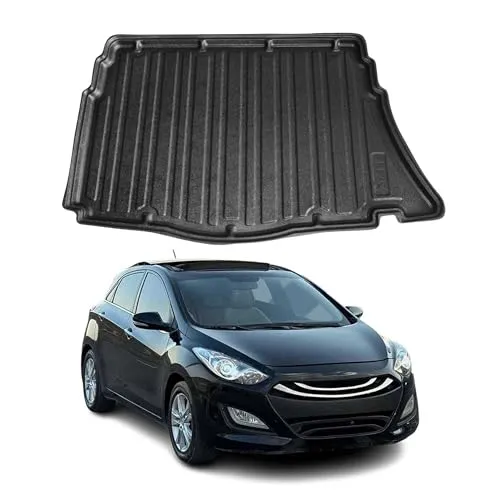 OMAC Kofferraummatte für Hyundai i30 Kombi 2012-2025 - Fahrzeugspezifische Kofferraummatte aus Gummi, rutschfest und wasserdicht, idealer Schutz für den Kofferraum und leicht zu reinigen