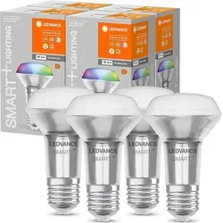 Ledvance LED Smart+ R63 Reflektor 4,7W - Energiesparlampe mit RGBW-Farbsteuerung, dimmbar und steuerbar über App, Google Assistant oder Amazon Alexa – ideal für moderne Wohnräume.