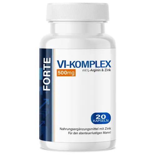 Saint Nutrition® VI-Komplex Forte Kapseln – Potenzsteigerung für Männer - Nahrungsergänzungsmittel zur Unterstützung von Erktionsfähigkeit und Ausdauer. Schnelle Wirkung für mehr Selbstvertrauen und intensivere Erlebnisse im Schlafzimmer.