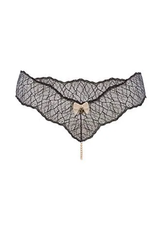 Bracli 2041 Perlenstring Sydney (einreihig) S, M, L in 4 Farben Größe M, Farbe Schwarz