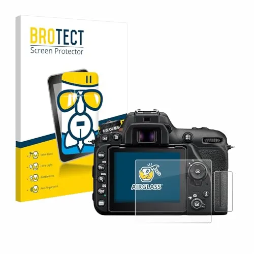 BROTECT Schutzglas für Nikon D7500 Schutzfolie Panzer Folie Glas Made in Germany [Extrem Kratzfest 9H, Anti-Fingerprint, Ultra-Transparent]