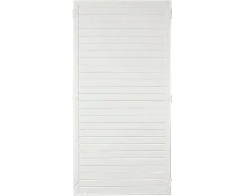 T&J LIGHTLINE Kunststoff Zaunelement 900 x 1800 mm - Wetterfest und Wartungsfrei - Hochwertiges Kunststoff-Zaunelement (90 x 180 cm) in strahlendem Weiß – Ideal für modernen Sichtschutz und langlebige Grundstücksabgrenzung. Pflegeleicht und stabil für den Außenbereich.