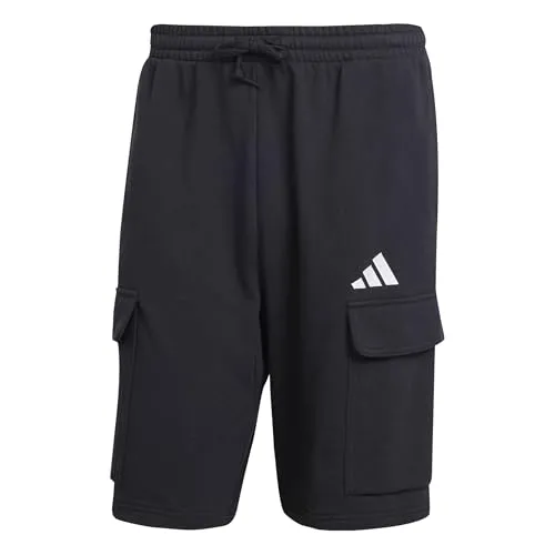 ADIDAS Herren Shorts Essentials Feel Cozy French Terry - Bequeme Shorts aus weichem French Terry, ideal für entspannte Tage oder Besorgungen. Mit praktischen Cargotaschen und einem umweltfreundlichen Mix aus recycelten Materialien.