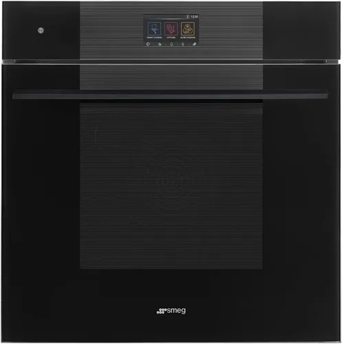 Smeg SOP6104S2PB3 Einbaubackofen 60 cm PYRO STEAM Linea Schwarz - Backofen mit innovativer Pyrolyse-Reinigung und Dampffunktion für perfekte Garergebnisse, stilvolles Design in Schwarz.