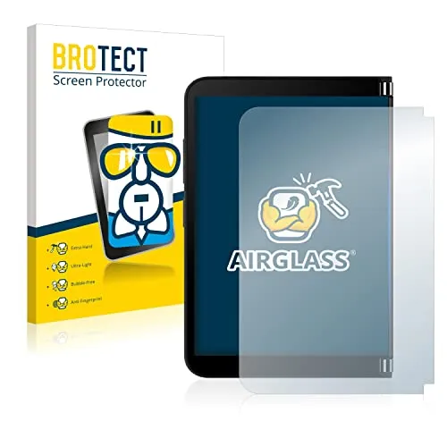 BROTECT Schutzglas für Microsoft Surface Duo 2 (Äußeres Display) Schutzfolie Panzer Folie Glas Displayschutz Made in Germany [ Anti-Fingerprint]