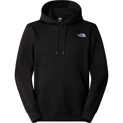 The North Face Herren Essential Relaxed Hoodie in tnf black (JK3) XL - Outdoor Hoodie für Herren, bietet ultimativen Komfort und Wärme mit einer zweilagigen Kapuze und geräumiger Kängurutasche – perfekt für urbane Abenteuer.