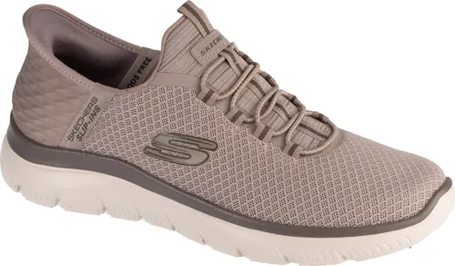 Skechers Slip-Ins Summits - High Range 232457-TPE, Herren Sneaker in Grau - Hochwertiger Herren Sneaker mit Hands Free Slip-ins™-Technologie für müheloses Anziehen. Atmungsaktives Mesh und Air-Cooled Memory Foam® sorgen für besten Tragekomfort.