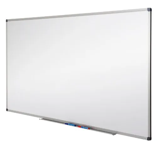 Mob Magnetisches Whiteboard 180x120cm mit Alurahmen und abnehmbare Stiftablage für Büro, Heim und Schule, Magnettafel Kratzfest und trocken abwischbar | Magentboard in Hochkant oder Querkant