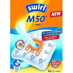 Swirl M 50 MP Plus AirSpace Staubsaugerbeutel - Universell einsetzbare Staubsaugerbeutel für Miele, mit AirSpace-Technologie für optimale Saugkraft und maximale Füllmenge.
