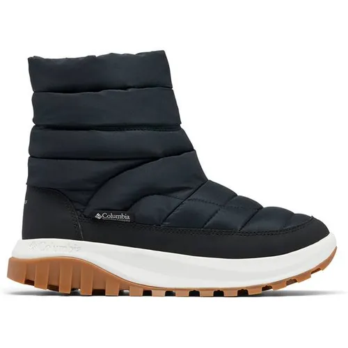 Columbia Snowtrot Mid black, sea salt (010) 7 - Wasserdichte Damenstiefel mit 200 g Isolierung und Omni-HEAT Futter, ideal für kaltes Wetter und stylisches Auftreten