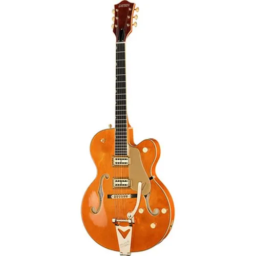 Gretsch Synchromatic Nashville 50s OS - Hollow Body E-Gitarre in 50s Orange Stain, mit Hi-Fidelity Filter’Tron Tonabnehmern und Bigsby Tremolo für unverwechselbaren Klang und Stil.