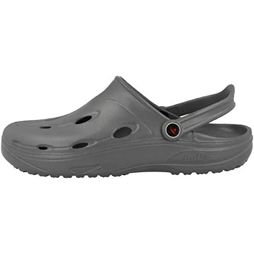 chung shi Unisex Dux Clogs in Grau - 38 EU (S) - Clogs für Damen, mit schmerzlindernden Eigenschaften bei Fersensporn und Plantarfasziitis, antibakteriell und schadstofffrei für ein gesundes Gehen.