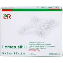 Lomatuell H Salbentüll 5x5 cm steril 10 St