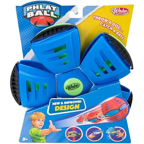 GOLIATH Wahu PhlatBall classic Blue - Innovativer Frisbee, der sich in einen Ball verwandelt. Ideal für aktive Freizeitgestaltung und Spaß im Freien!