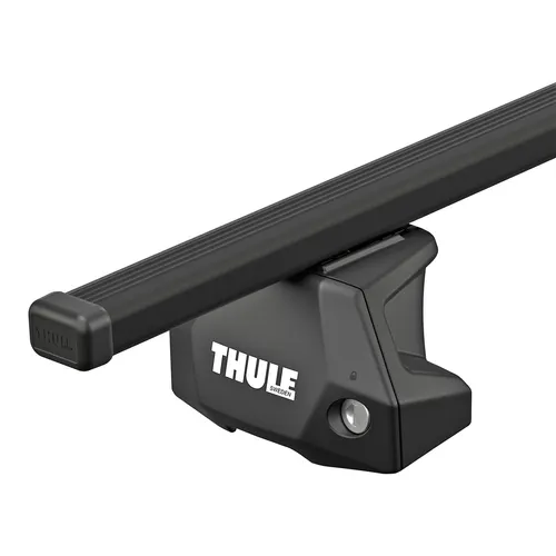 Thule SquareBar Dachträger für VW T7 Multivan - Fahrzeugspezifischer Dachträger aus Stahl, abnehmbar und mit Anti-Diebstahlschloss, ideal für sicheres Transportieren von Gepäck bis 100 kg.