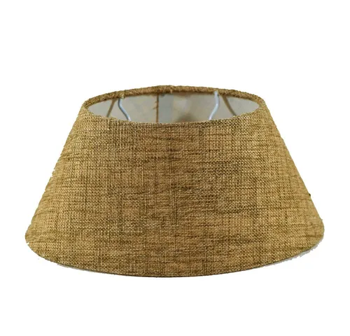 Dirk Davids Leuchten Lampenschirm Oval Beige - Eleganter Lampenschirm für Tischleuchten in ovaler Form, aus hochwertigem Leinen, sorgt für eine stilvolle Beleuchtung in jedem Raum.