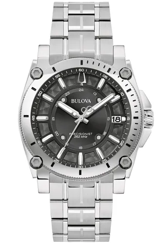 Bulova Quarzuhr 96B417 - Chronographen mit elegantem Edelstahlarmband, Saphirglas und wasserdicht bis 10 bar – ideal für stilbewusste Herren!