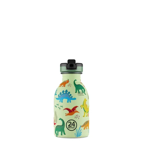 24BOTTLES Jurassic Friends Children's Water Bottle with Straw for Primary School