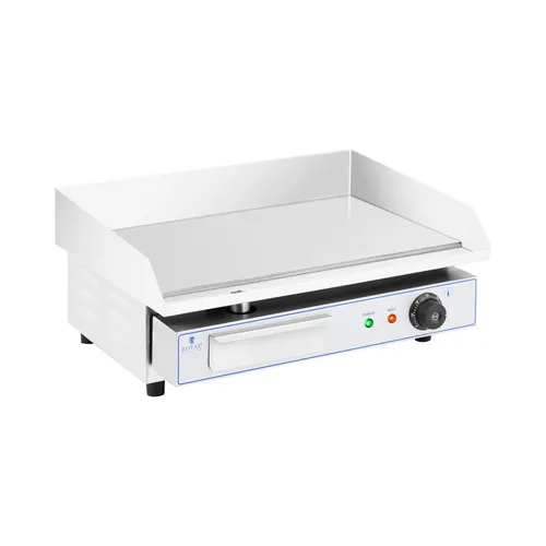 Royal Catering Elektrogrill 3000 W - Grillplatte 55 x 35 cm, ideal für perfekte Grillmoment mit gleichmäßiger Hitzeverteilung von 50 - 300 °C, aus robustem Edelstahl.
