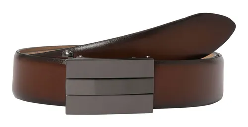 LLOYD MEN’S BELTS "Lloyd Belts Herrengürtel 0225" - Eleganter Ledergürtel in braun (brandy) mit Automatikschließe, ideal für stilbewusste Herren. Breite 3,5 cm, kürzbar und aus hochwertigem Leder gefertigt.