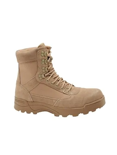 Brandit 9 Eyelet Tactical Boots in Camel, Größe 49 - Herren Militär- & Einsatzstiefel mit Thinsulate-Isolierung, griffiger Gummiprofilsohle und verstärktem Zehenbereich für optimalen Komfort und Schutz.