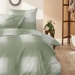 Enrico Coss Edelflanell Bettwäsche Sutton grün 155x220 cm - Bettwäsche aus hochwertigem Edelflanell, temperaturausgleichend und atmungsaktiv, ideal für gemütliche Nächte in den kühlen Monaten.
