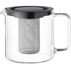 BOHEMIA Cristal Teekanne 1300 ml - Elegantes Glas-Design - Hochwertige Teekanne aus klarem Glas mit 1300 ml Fassungsvermögen. Ideal für stilvolle Teemomente und perfekt für die Präsentation Ihrer Lieblingsgetränke.