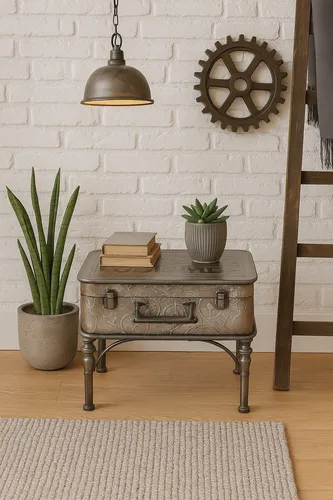 möbel direkt online Tisch "use me" Roseanne - Couchtisch im Koffer-Design, aus robustem Metall mit authentischer Vintage-Oberfläche – ein Highlight für den Industrial Stil!