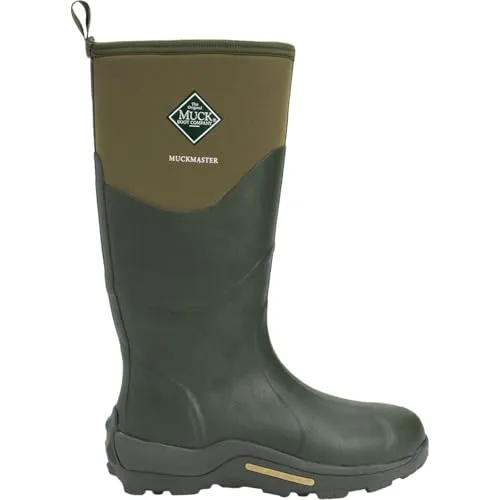 Muck Boots Muckmaster High Gummistiefel, Moss, 41 EU - Wasserdichte Gummistiefel aus Neopren, ideal für Outdoor-Aktivitäten und unwegsames Gelände, mit geringem Absatz für optimalen Tragekomfort.