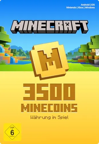 Minecraft: Minecoins Pack: 3500 Coins - Xbox Digital (ESD) - Virtuelles Kreditpaket für Minecraft auf Xbox, ideal für den Kauf von exklusivem Ingame-Zubehör. Erleben Sie das Spiel auf eine neue Art und Weise und heben Sie sich von anderen Spielern ab.