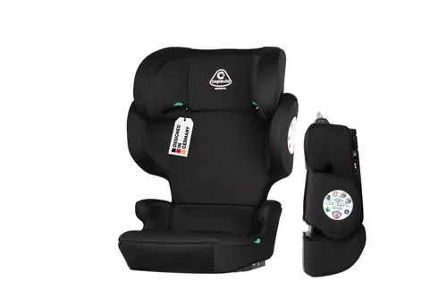 capsula® Faltbarer Autokindersitz mit Isofix und 14-Fach verstellbarer Kopfstütze - Kindersitz für Kinder ab 4 Jahren, sicher und komfortabel mit Isofix-Befestigung und individuell anpassbarer Kopfstütze für optimalen Schutz.
