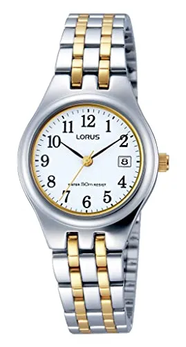 Lorus Damen-Armbanduhr RH787AX9 – Elegantes Design - Die Lorus RH787AX9 ist eine stilvolle Damenuhr mit Edelstahlarmband und Quarzwerk. Ihr elegantes weißes Zifferblatt und das robuste Mineralglas machen sie zum idealen Begleiter für jeden Anlass.
