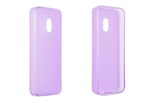 caseroxx Schutzhülle für Nokia 235 4G (2024) / 215 4G (2024) / 220 4G (2024) in lila – Flexibles TPU-Case aus stoßfestem Gummi, passgenaue Handy-Tasche mit Kantenschutz & rutschfestem Grip