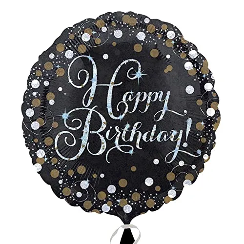 Gold Celebration Happy Birthday Foil Balloon