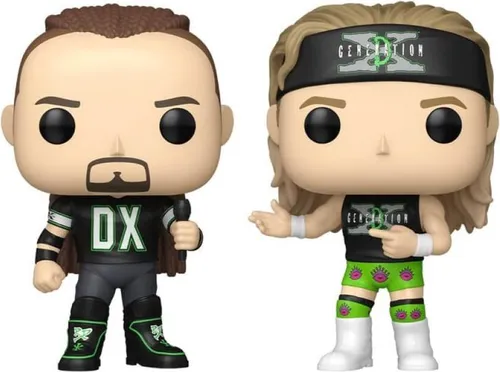 Funko Pop! WWE: New Age Outlaws - Road Dogg Jesse James - 2PK - Chibi Figuren und offizielle WWE Merchandise. Diese hochwertige Vinylfigur ist das perfekte Geschenk für WWE-Fans und Sammler, ideal für Vitrinen und Schreibtische.