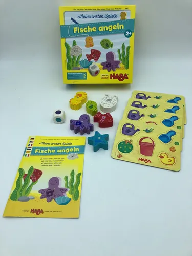 Haba 4983 - Meine ersten Spiele Fische angeln, spannendes Angelspiel für 1-4 Kinder ab 2 Jahren