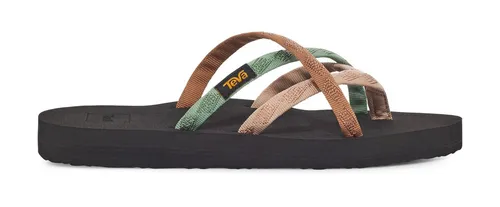 Teva Olowahu Damen Sandalen - Maple Sugar Multi (MBMSM) 11 - Moderne Slipper-Sandale mit kunstvollen Gurtband-Details, wasserfestem Polyester und leichter EVA-Sohle für optimalen Komfort und Halt.