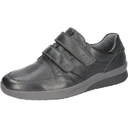 Waldläufer Halbschuhe für Herren – k-fabian - Slipper & Loafer aus hochwertigem Glattleder mit zwei Klettverschlüssen für individuelle Anpassung und optimalen Komfort, ideal für Männer mit breiteren Füßen.