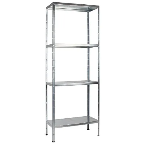 SCHULTE Regalwelt Steckregal - 4 PowerMAX Fachböden, 65 kg Tragkraft, 180x60x40 cm, robust und schnell montierbar für Werkstatt und Garage