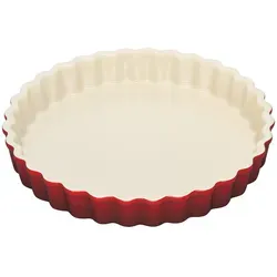 LE CREUSET Tarte-Form 24cm Kirschrot - Ideal für köstliche Tartes - Backformen für kreative Küche: Die Le Creuset Tarte-Form in Kirschrot ist mikrowellen- und ofenfest, perfekt für leckere Tartes und Aufläufe.
