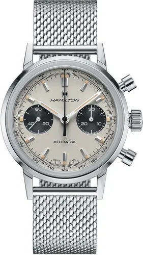 Hamilton American Classic H38429110 Herren Automatikuhr - Armbanduhr mit Edelstahlgehäuse und 60h Gangreserve, ideal für stilbewusste Herren, die Präzision und Eleganz schätzen.