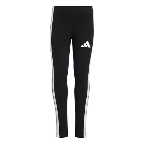 adidas Kinder Leggings LG 3S LEG 230 mit 3-Streifen - Sportliche Kinderleggings in Schwarz mit elastischem Bund, perfekt für aktive Tage. Aus hochwertiger Baumwollmischung für besten Tragekomfort.