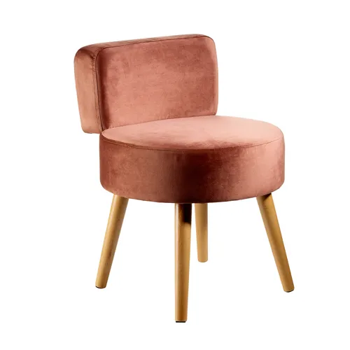 ECHTWERK Kleiner Sessel Hocker "Milo" - taupe, hochwertig und bequem mit zeitlosem Design für jeden Wohnbereich