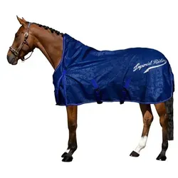 Imperial Riding Super-Dry 0g - navy, 155 - Reit- & Pferdebedarf: Hochwertige 600D High Neck Regendecke mit Fleece-Innenfutter, ideal für Offenstall und Weide, bietet optimalen Schutz vor Wind und Regen.