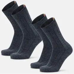 ALPACA CREW SOCKEN - 2-Pack - Dunkelmarine Melange - 39-42 - Bequeme Alpakawollsocken für kalte Tage - weich, atmungsaktiv und perfekt für ganztägigen Tragekomfort. Ideal für Zuhause oder als Geschenk. OEKO-TEX® zertifiziert.