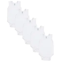TupTam Baby Jungen Achselbody 5er Pack - Baby-Wäsche aus 100% Baumwolle, ideal für empfindliche Haut, in bunten Farben für einen fröhlichen Look.