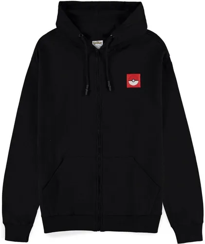 POKÉMON Rundhalspullover - Gengar Locked Up Men's Zipper Hoodie schwarz S - Kinder-Sweater aus 60% Baumwolle und 40% Polyester, ideal für Pokémon-Fans und gemütliche Tage.