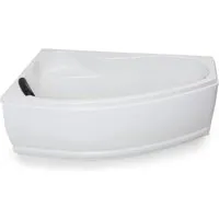 Basera Eck-Badewanne Formentera Links 160 x 90 cm mit LED-Ambiente - Moderne Eck-Badewanne mit 7-farbigem LED-Lichtspiel und gepolsterter Kopfstütze für entspannende Bäder. Hochwertiges Sanitäracryl sorgt für optimale Wärmespeicherung.